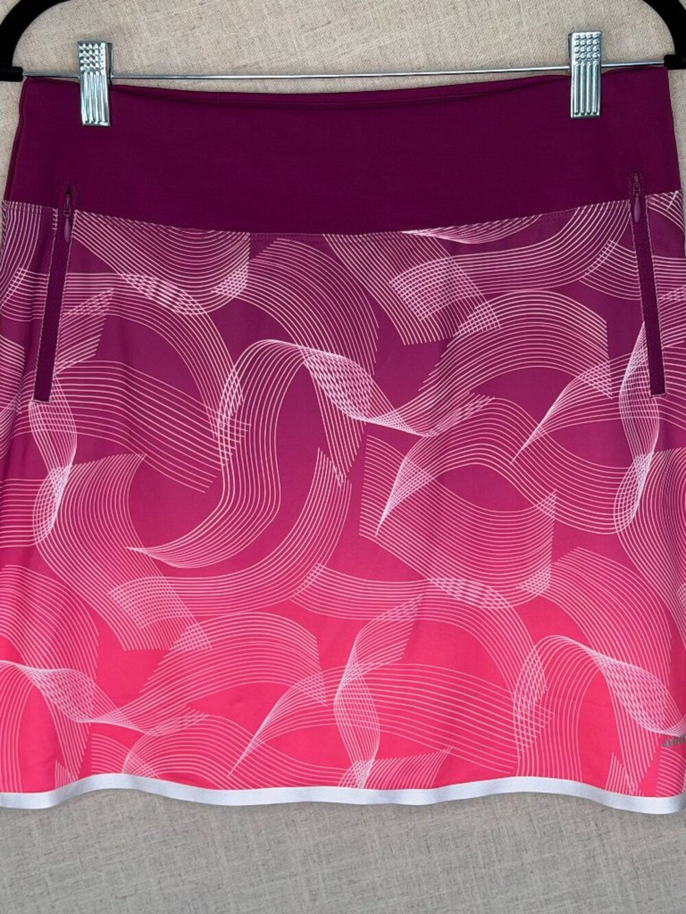 Annika Cutter & Buck Golf Skort S Pink Ombre CB DryTec UPF 50+